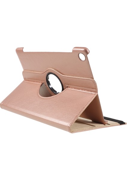 Huawei Mediapad M5 10/m5 10(Pro)-Rose Gold Için Döner Standlı Litchi Deri Deri Koruyucu Kılıf (Yurt Dışından) indirimleri