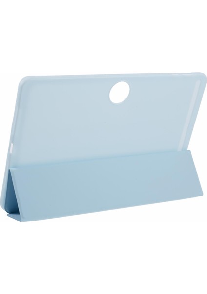 Honor Pad 9 Kılıf Çizilmez Pu+Silikon Üç Katlı Stand Tablet Kılıfı-Bebek Mavisi (Yurt Dışından)