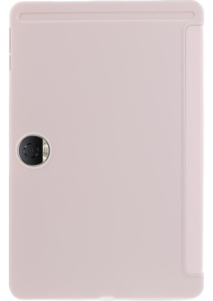 Honor Pad 9 Kılıf Çizilmez Pu+Silikon Üç Katlı Stand Tablet Kapağı-Pembe (Yurt Dışından)