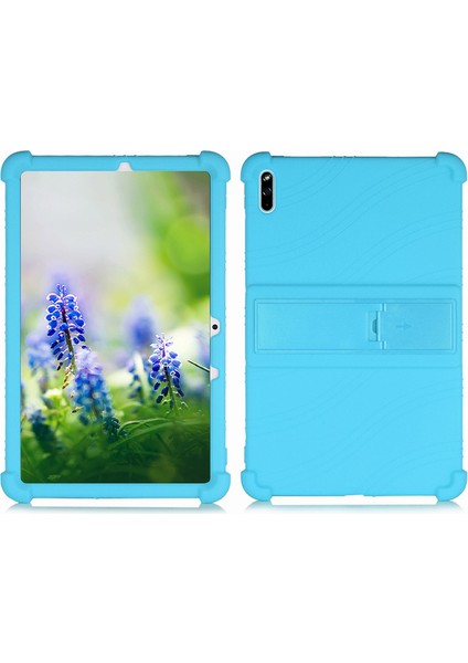 Huawei Matepad 10.4(2022)/BAH3-AN10 Anti-Damla Tablet Kapak Darbeye Dayanıklı Silikon Tablet Kılıfı Pc Kickstand-Gök Mavisi Için (Yurt Dışından)