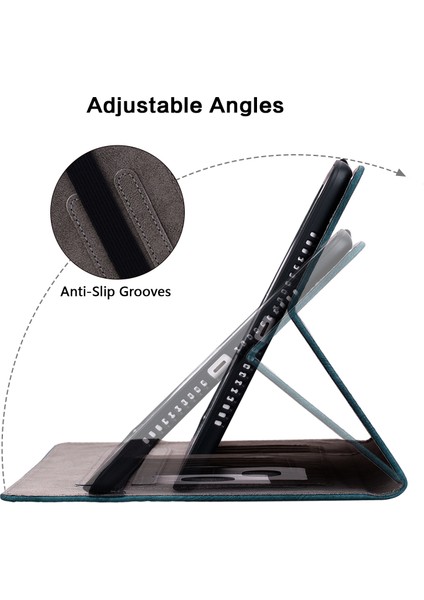 Koruyucu Kılıf Huawei Mediapad M5 Lite 10.1/mediapad C5 10 Baskılı Stand Pu Deri Kapak-Mavi (Yurt Dışından)