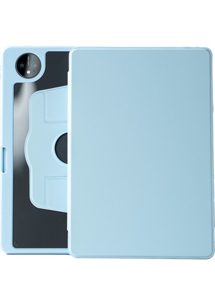 Huawei Matepad Pro 11(2022)/(2024)CASE Pu Deri Döner Standlı Tablet Kılıfı, Kalemlik-Bebek Mavisi Için (Yurt Dışından)