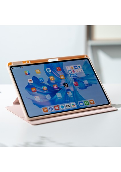 Huawei Matepad Pro 11(2022)/(2024)CASE Pu Deri Döner Standlı Tablet Kılıfı, Kalemlik-Bebek Mavisi Için (Yurt Dışından)