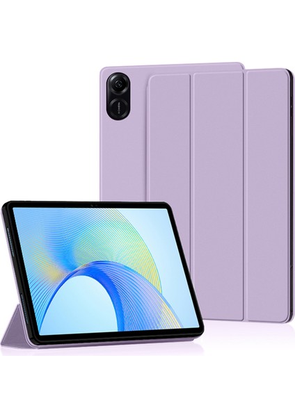 Üç Katlı Stand Kılıfı Honor Pad X9/pad X8 Pro,pu Deri Koruyucu Tablet Kapağı-Mor (Yurt Dışından)