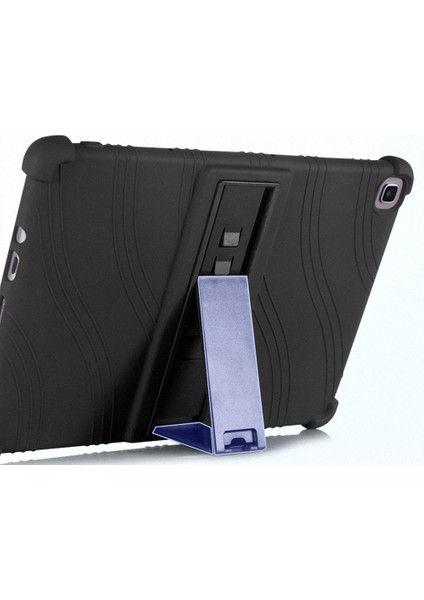 Honor Pad 7 10.1-Inç 2020 Için Yumuşak Silikon Kapak, Pc Kickstand Tasarımlı Tablet Koruyucu Kılıf-Siyah (Yurt Dışından)