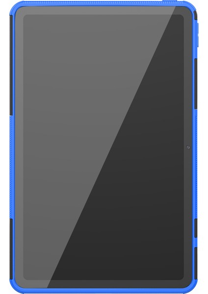 Huawei Matepad 10.4(2020)/(2022)/HONOR V6-Blue Için Lastik Desenli Şık Pc+Tpu Kılıfı (Yurt Dışından)