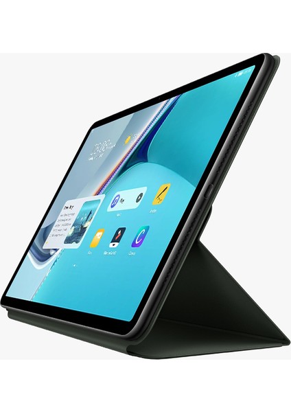 Manyetik Otomatik Emilmiş Üç Katlı Stand Deri Tablet Kılıfı Huawei Huawei Matepad 11(2021)-YEŞIL (Yurt Dışından)