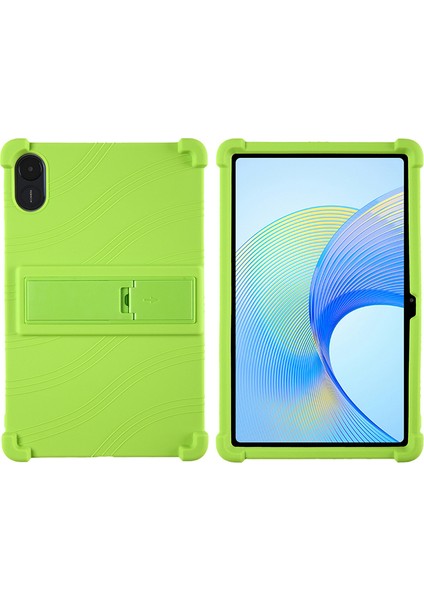 Honor Pad X9 ELN-W09 Yumuşak Silikon Tablet Kılıfı Pc Kickstand Koruyucu Tablet Kapağı-Yeşil (Yurt Dışından)