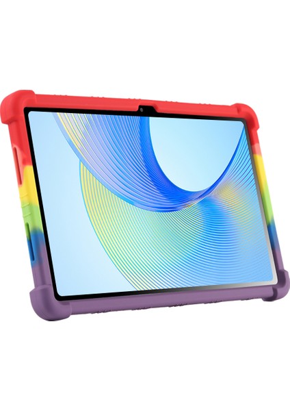 Honor Pad X9 ELN-W09 Yumuşak Silikon Tablet Kılıfı Pc Kickstand Koruyucu Tablet Kapağı-Yeşil (Yurt Dışından)
