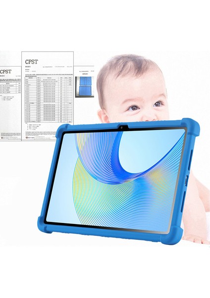 Honor Pad X9 ELN-W09 Yumuşak Silikon Tablet Kılıfı Pc Kickstand Koruyucu Tablet Kapağı-Yeşil (Yurt Dışından)