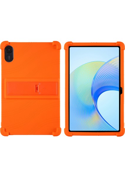 Honor Pad X9 ELN-W09 Yumuşak Silikon Tablet Kılıfı Pc Kickstand Koruyucu Tablet Kapağı-Turuncu (Yurt Dışından)
