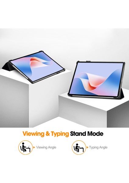 Huawei Matepad 11.5 S Kılıf Için Üç Katlı Stand Desenli Baskı Deri Tablet Kapağı Otomatik Uyandırma/uyku-Bana Dokunma (Yurt Dışından)