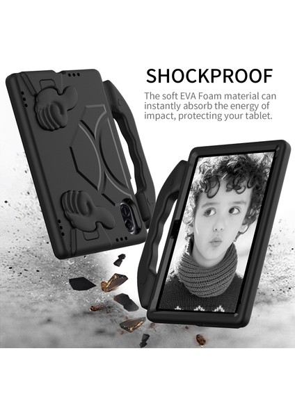 Honor Pad X9 Için Koruyucu Kapak Düşmeyi Önleyici Eva Tablet Kılıfı, Başparmak Kickstand-Siyah (Yurt Dışından)