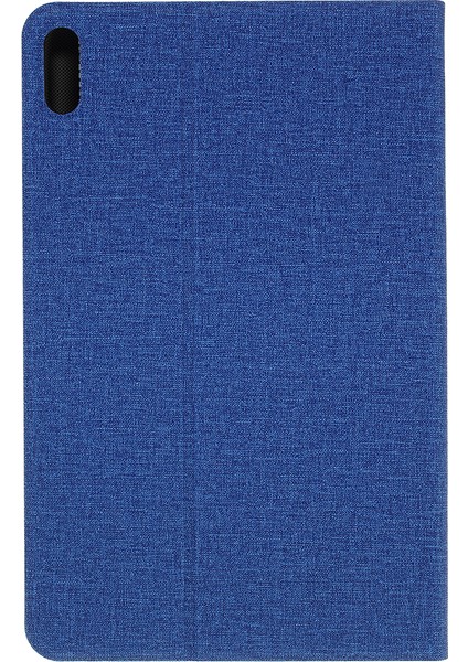 Kumaş Dokusu Pu Deri Stand Koruyucu Kapak Huawei Matepad 10.4(2020)/(2022)/HONOR V6-Blue (Yurt Dışından)