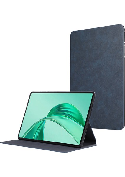 Honor Pad X8A Darbeye Dayanıklı Kılıf Pu Deri Tablet Kapağı Stand-Mavi Için (Yurt Dışından)