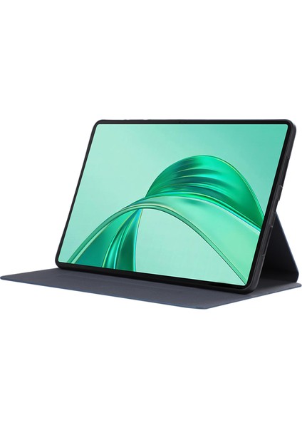 Honor Pad X8A Darbeye Dayanıklı Kılıf Pu Deri Tablet Kapağı Stand-Mavi Için (Yurt Dışından)