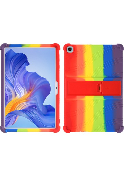 Honor Pad X8 Yumuşak Silikon Tablet Kılıfı Pc Kickstand Damla Koruma Tablet Kapak-Gökkuşağı (Yurt Dışından)