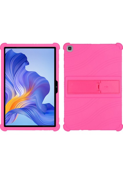 Honor Pad X8 Yumuşak Silikon Tablet Kılıfı Pc Kickstand Damla Koruma Tablet Kapağı-Gül (Yurt Dışından)