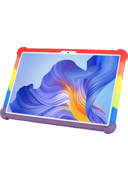 Honor Pad X8 Yumuşak Silikon Tablet Kılıfı Pc Kickstand Damla Koruma Tablet Kapağı-Gül (Yurt Dışından)