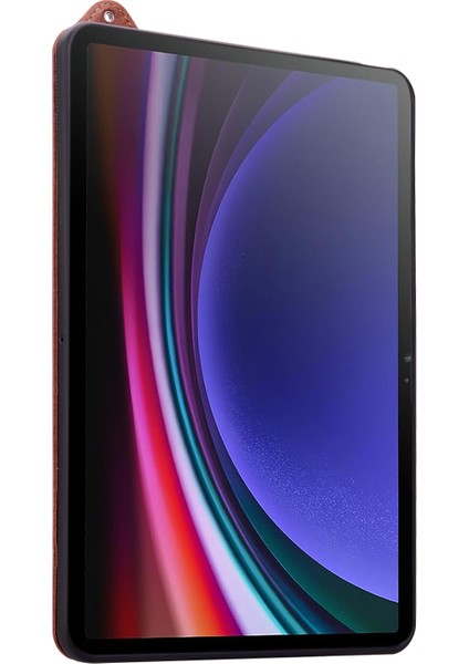 Tablet Kılıfı Honor Pad X8/pad X8 Lite/pad 6 10.1-Inç/huawei Enjoy Tablet 2 10.1 El Kayışı Kickstand Deri Kapak-Kahverengi (Yurt Dışından)