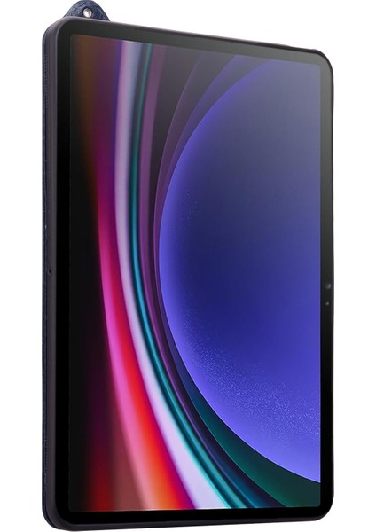 Tablet Kılıfı Honor Pad X8/pad X8 Lite/pad 6 10.1 Inç/huawei Enjoy Tablet 2 10.1 El Kayışı Kickstand Deri Kapak-Mavi (Yurt Dışından)