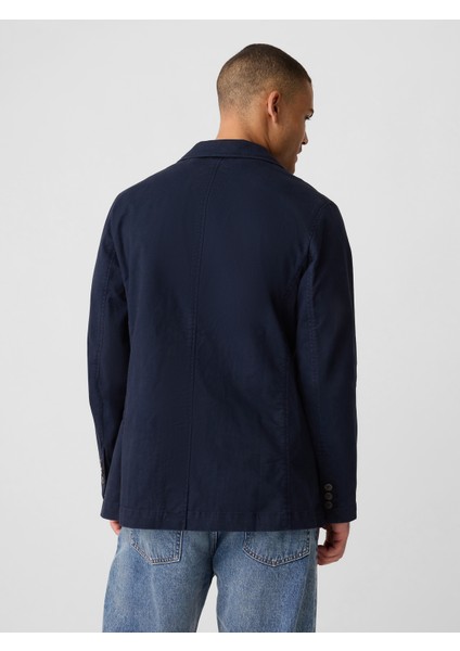 Erkek Lacivert Twill Blazer Ceket fırsatları