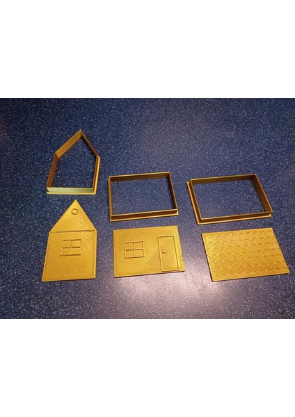 Ev Kurabiye Kalıbı ve Şeker Hamuru Kalıbı Seti | 10 cm modelleri