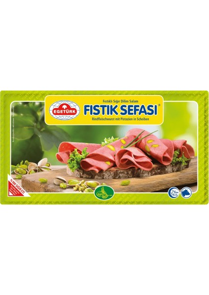 Fıstıklı Sığır Dilim Salam 125 gr