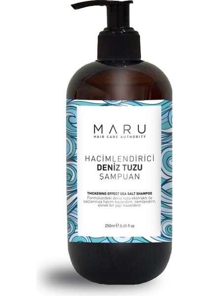 Hacim ve Dolgunluk Veren Deniz Tuzu Şampuanı 250 ml