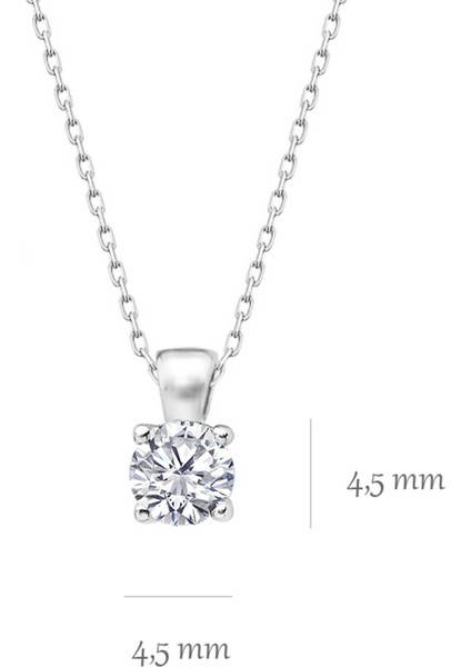 Gümüş Tektaşlı Mini Kolye fiyatları