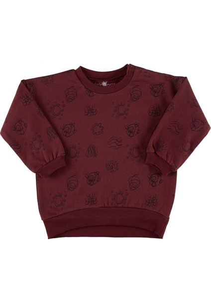 "grow" Sweatshirt-Bordo