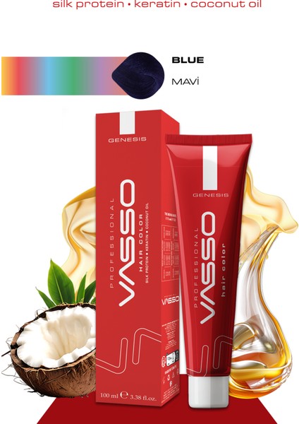 Kadın Saç Boyası Mavi 100 ml