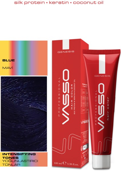 Kadın Saç Boyası Mavi 100 ml