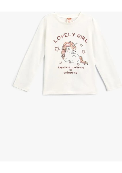 5Wmg10022Ak 010 Ekru Kız Bebek Jersey Kazak