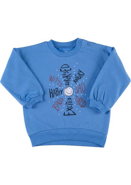 "grow" Sweatshirt-Mavi