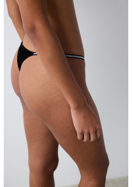 Velvet Siyah Tanga Külot fiyatları