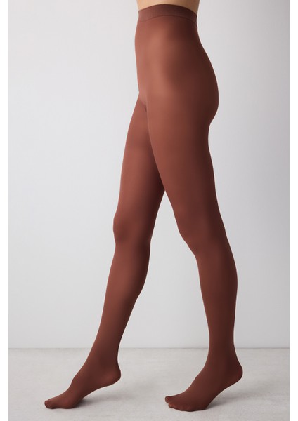 Micro 40 Kahve Külotlu Çorap