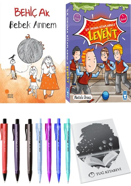İlk Okuma Kitaplarım 2 Levent 10 Kitap ve Bebek Annem 2li Set