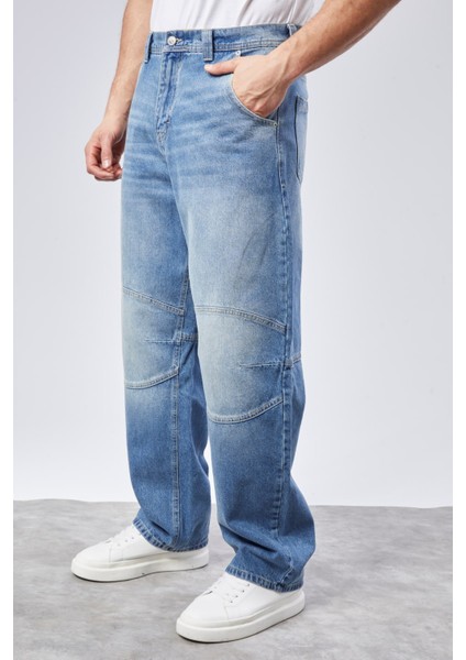 Cedy Denım Erkek Yüksek Bel Skater Baggy Jeanpantolon C362 indirimleri