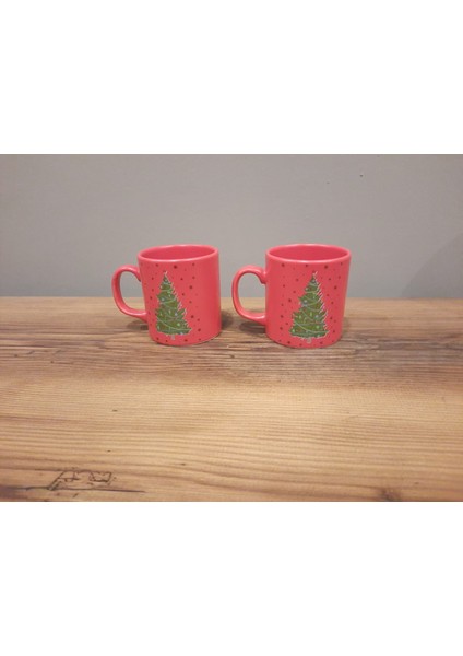 2 Li Kupa 10 cm Yılbaşı / Yeni Yıl / Çam Ağacı