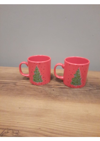2 Li Kupa 10 cm Yılbaşı / Yeni Yıl / Çam Ağacı