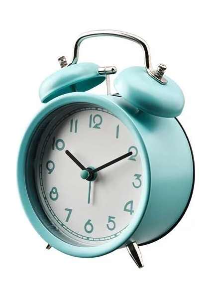 Sumuhome Plıra Masa Çalar Saat Turkuaz 10 cm