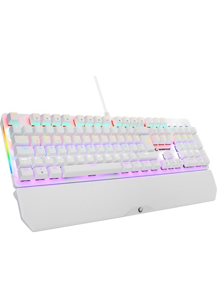 KB-R86 Umbra Beyaz Rainbow Red Switch Full Mekanik Klavye Gaming Klavye Oyuncu Klavye Türkçe