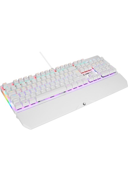 KB-R86 Umbra Beyaz Rainbow Red Switch Full Mekanik Klavye Gaming Klavye Oyuncu Klavye Türkçe