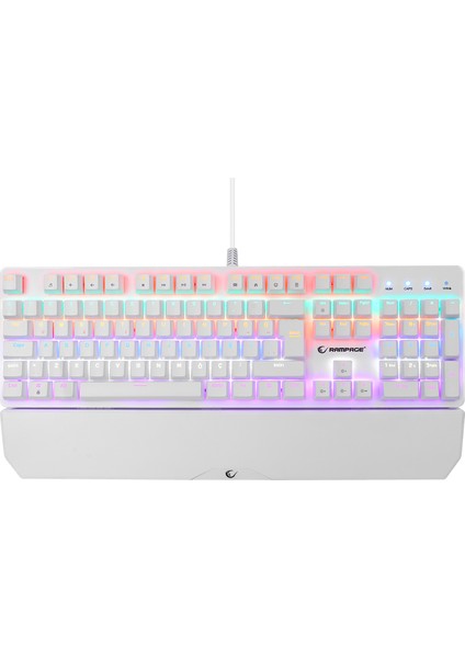 KB-R86 Umbra Beyaz Rainbow Red Switch Full Mekanik Klavye Gaming Klavye Oyuncu Klavye Türkçe