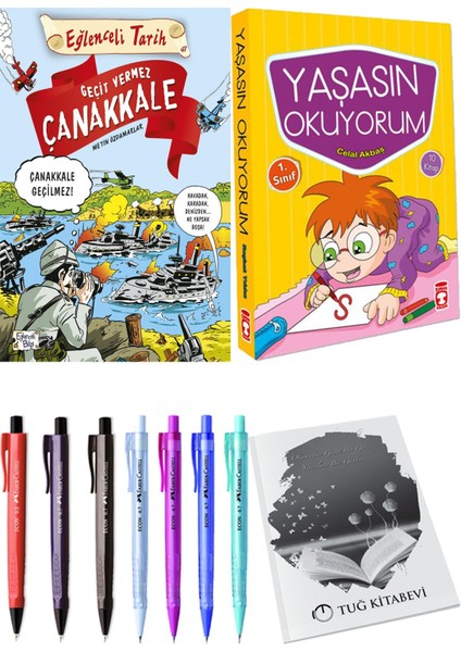Yaşasın Okuyorum 10 Kitap ve Geçit Vermez Çanakkale 2li Set