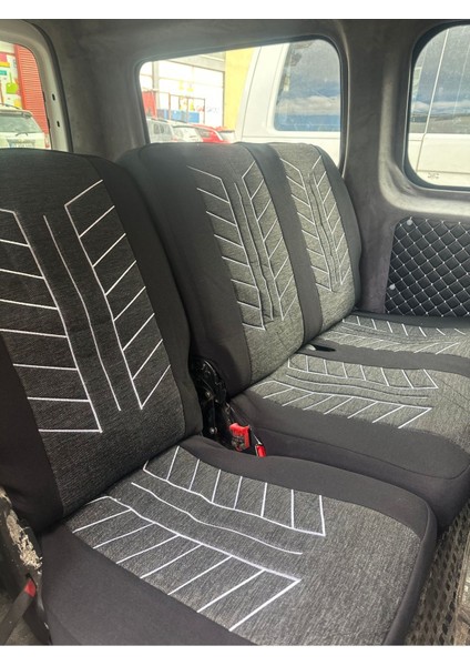 Volkswagen Caddy Araca Uygun Oto Koltuk Kılıfı Üniversal Keten ve Suni Deri Cepli Oto Koltuk Kılıf fırsatları