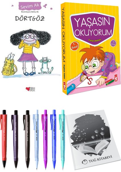 Yaşasın Okuyorum 10 Kitap ve Dörtgöz 2li Set