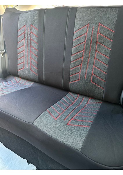 Hyundai Matrix Oto Koltuk Kılıf Üniversal Keten ve Suni Deri Cepli Oto Koltuk Kılıf