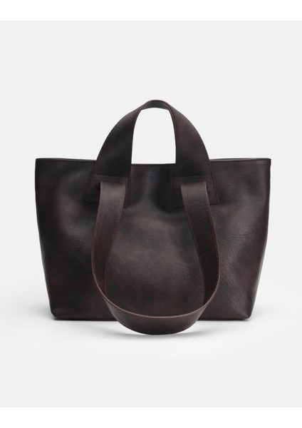 Merila Büyük Yumuşak Derili Kadın Tote Bag